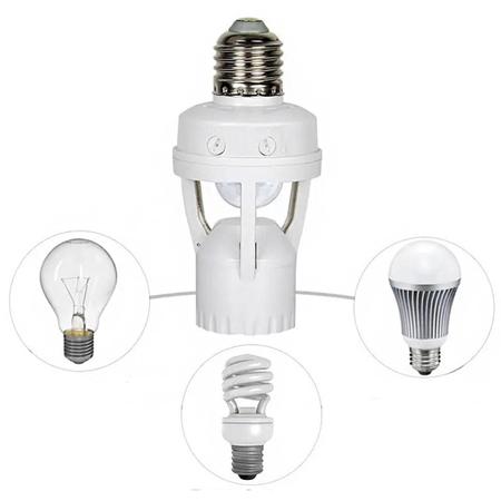 Imagem de Kit 4 Sensor De Presença Para Lâmpada Soquete E27 C/ Fotocélula