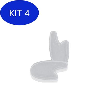 Imagem de Kit 4 Separador Protetor Gel Para Dedos Anti Calo Formato