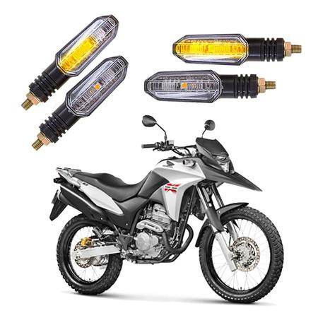 Kit 4 Setas Sequenciais Pisca Led Universal Modelo P50S Honda XRE