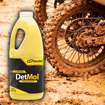 Imagem de kit 4 Shampoo Limpeza Pesada 1,9l Lava Moto Off Road DetMol