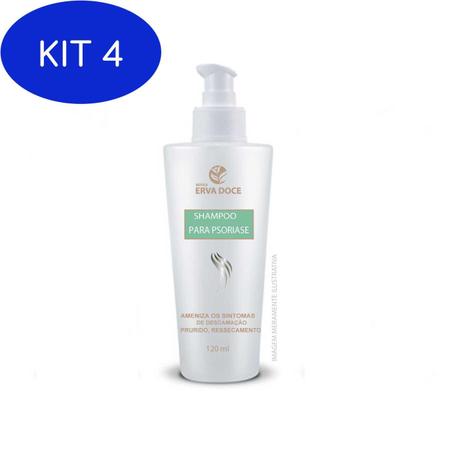 Imagem de Kit 4 Shampoo Para Psoriase 120Ml