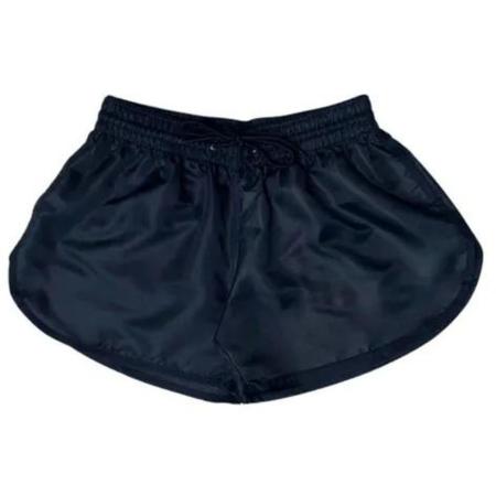 Kit 4 Shorts Feminino Tactel Liso Praia Piscina Verão - Relaxado Imagem de Kit 4 Shorts Feminino Tactel Liso Praia Piscina Verão