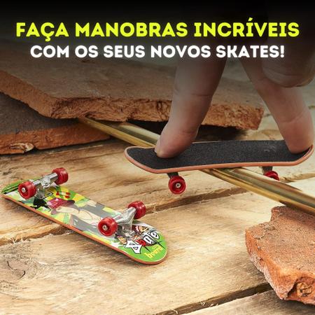 Kit 4 Skate De Dedo Mini Com Lixa Fingerboard Truck - AuShopExpress - Skate  de Dedo - Magazine Luiza