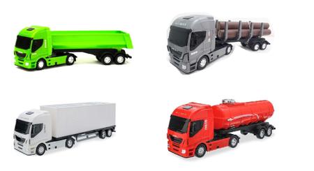 Caminhão De Brinquedo Iveco Hiway Baú Usual Brinquedos - Bom Preço Magazine