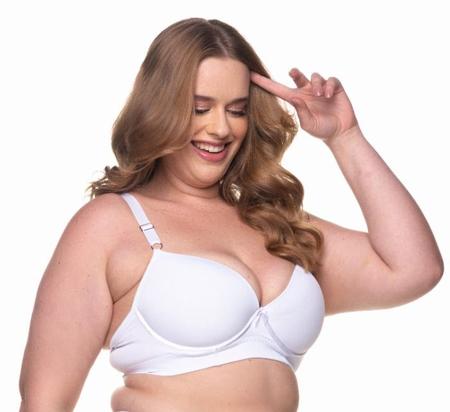 Imagem de Kit 4 Sutiã Plus Size Reforçado Com Aro Bojão Sutia Soutien Microfibra Moda Feminina Tamanho Maior Alça Lingerie Jojo