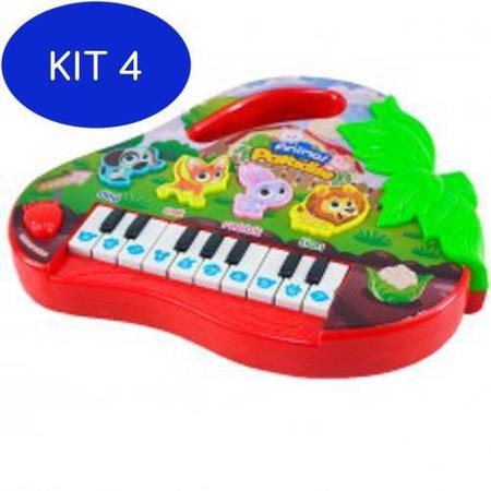 Brinquedo Teclado Piano Moranguinho Animais Musical Infantil