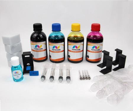 Imagem de Kit 4 Tinta Para Brother DCP-J105 J100 MFC-J200 LC509 LC505 de 250ml Platinum