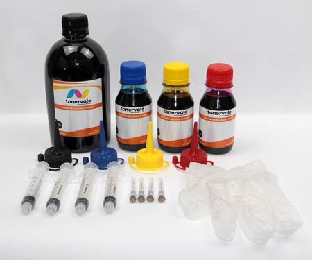 Imagem de Kit 4 Tinta Para Brother MFC-J5845DW J5945 J6545 J6945 LC-3037 800ml Platinum