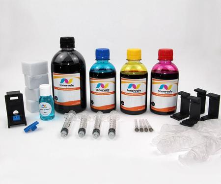 Imagem de Kit 4 Tinta Para HP 2136 2676 3776 3636 664XL 1,25 Litros Platinum