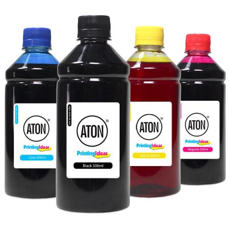 Imagem de Kit 4 Tintas G1100 CMYK 500ml Aton