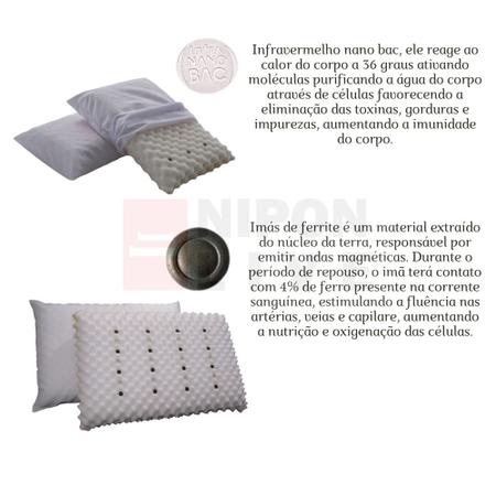Imagem de Kit 4 Travesseiros Conforto Magnético Exclusivo Original Ful