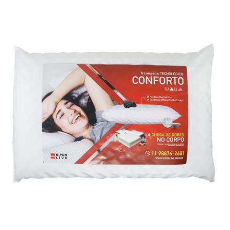 Imagem de Kit 4 Travesseiros Conforto Magnético Exclusivo Original Ful