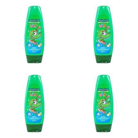 Imagem de Kit 4 Und Condicionador Palmolive Kids Fórmula Suave Cacheados 350ml