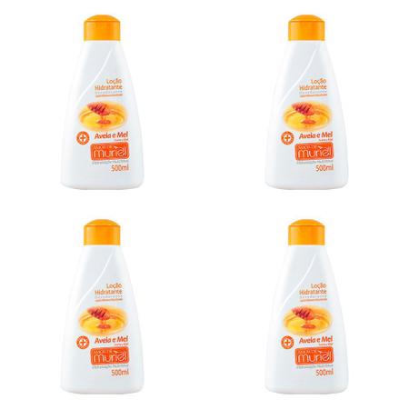 Imagem de Kit 4 Und Hidratante Amor De Muriel Aveia E Mel 500ml