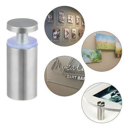 Kit 4 Unid Prolongador 25X100 Inox Suporte Vidro, Mad Painel - AGS Imagem de Kit 4 Unid Prolongador 25X100 Inox Suporte Vidro, Mad Painel