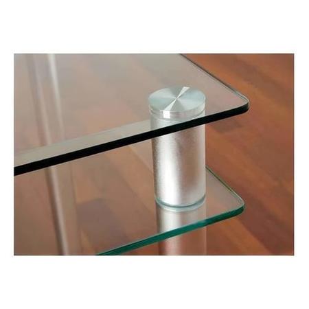 Kit 4 Unid Prolongador 25X100 Inox Suporte Vidro, Mad Painel - AGS Imagem de Kit 4 Unid Prolongador 25X100 Inox Suporte Vidro, Mad Painel