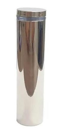 Kit 4 Unid Prolongador 25X100 Inox Suporte Vidro, Mad Painel - AGS Imagem de Kit 4 Unid Prolongador 25X100 Inox Suporte Vidro, Mad Painel