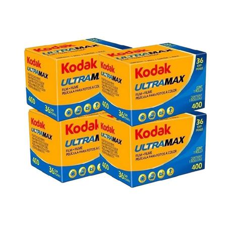 Imagem de Kit 4 Unidades - Filme Kodak Ultramax Iso 400 36 Poses