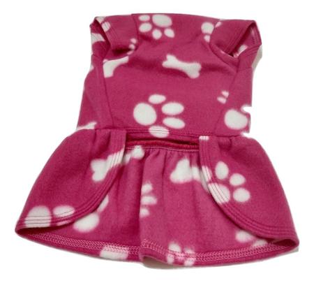 Imagem de Kit 4 Vestido de inverno soft cachorro cor rosa tam GG