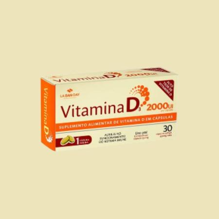 Imagem de Kit 4 Vitamina D3 2000Ui 30 Cápsulas - La San Day