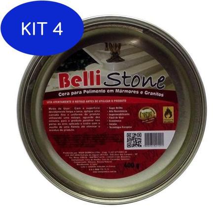 Imagem de Kit 4 W&W Belli Stone Cera Em Pasta 400G