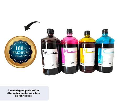 Imagem de Kit 4 x 250ml Compatível Tinta Impressora HP DeskJet  F700 1010 2020hc Alta Qualidade Kings Of Ink