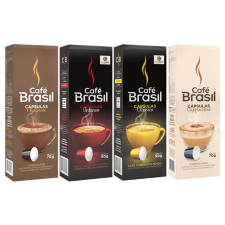 Imagem de Kit 40 Capsulas Cafe Expresso E Bebida Com Leite Nespresso