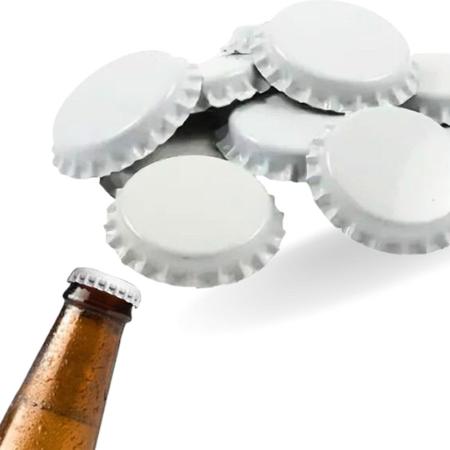 Imagem de Kit 400 Tampas Tampinhas PRY OFF para Garrafas Engarrafamento Cerveja Vinho Kombucha Suco Artesanal