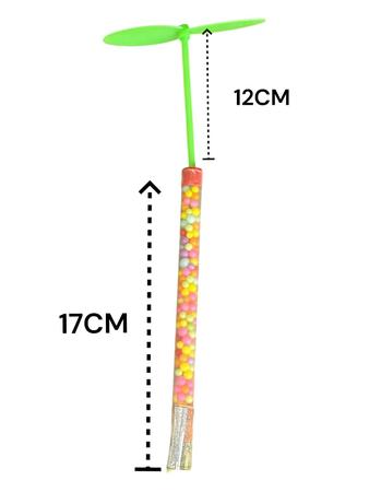 Imagem de Kit 48 Brinquedos Giro Helice c/ Balinha Dia das Crianças