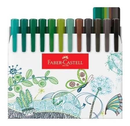 Imagem de Kit 48 Canetas Ponta Fina Fine Pen Colors Faber Castell