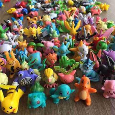 Pokémon Kit 48 Miniaturas Brinquedo Coleção Brincar Divertir