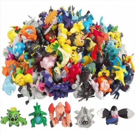 Pokémon Kit 48 Miniaturas Brinquedo Coleção Brincar Divertir