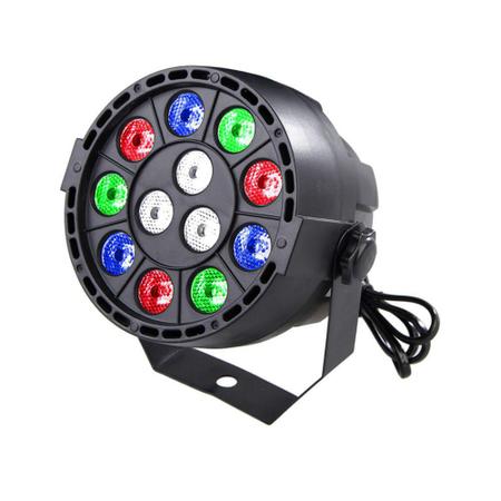 Imagem de Kit 4X Canhão 12 Leds RGBW 3W Strobo Profissional Iluminação GT84 - Lorben