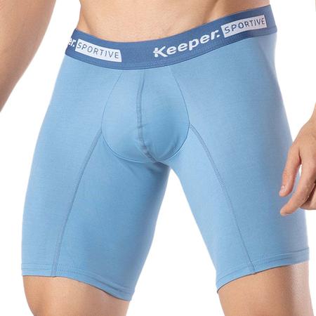 Kit 4x Cueca Box Longleg Masculina Esportiva Assadura Keeper Imagem de Kit 4x Cueca Box Longleg Masculina Esportiva Assadura Keeper