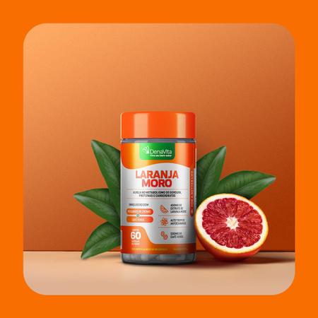 Imagem de Kit 4x Frascos Extrato De Laranja Moro, Café Verde, Cromo 3X1 - 240 Cápsulas, 700mg - Denavita