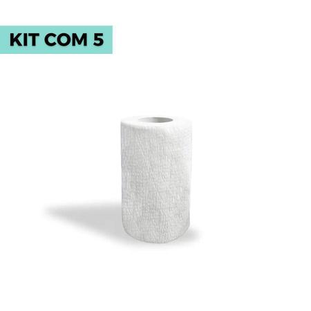 Imagem de Kit 5 Bandagens Elástica 10Cm X 2Mt - Vetcare