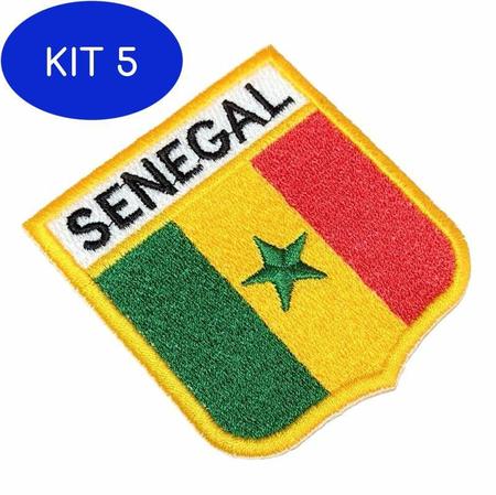 Kit 5 Bandeira Senegal Patch Bordado Para Uniforme Camisa Mochila - Br44 -  Bandeiras - Magazine Luiza