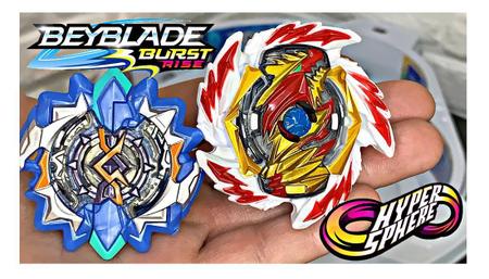 Kit 3 Beyblade Burst Elemento X + 2 Lançador C/ Suporte Grip