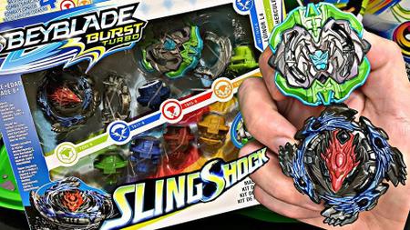 Beyblade Lançador Hasbro QuadStrike Ambush Bazilisk - Pião de Batalha e  Acessórios - Magazine Luiza