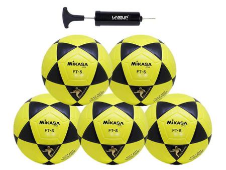 Bola de Futevôlei Mikasa FT-5 Oficial Amarela/Preta - Bola de Polo