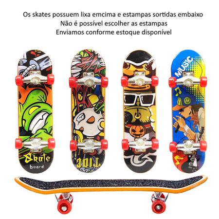 Skate De Dedo Com Acessórios 2 Skates + Chave + Rodas Finger Skateboard  Brinquedo - Sk8 Brinquedo - Skate - Magazine Luiza