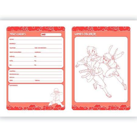 Kit 5 Cadernos Naruto Shippuden Brochura Tam. Pequeno + Desenho e  Cartografia Naruto - Caderno Brochura - Magazine Luiza