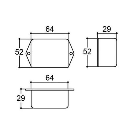 Imagem de Kit 5 Caixa Plástica Pb-060 Com Tampa Parafusos Montagem Projetos