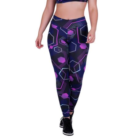 Imagem de kIT 5 Calças Legging Suplex Estampada Roupa Fitness Academia Ginástica