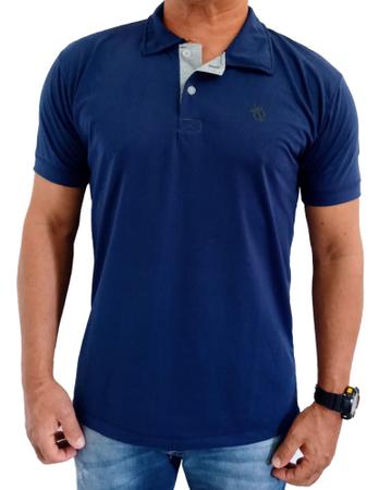 Imagem de kit 5 camisa polo masculina algodão marca toqref