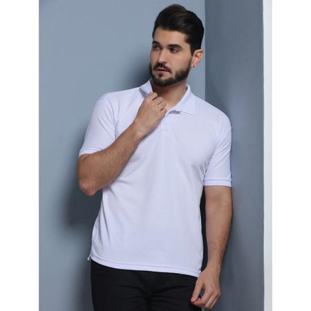 Imagem de Kit 5 camisas polo basica camiseta algodao piquet premium plus size g1 g2 g3 masculina