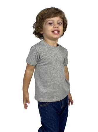 Imagem de Kit 5 Camiseta Infantil 1 a 4 Viscolycra Premium Menina E Menino Manga Curta Blusa Básica