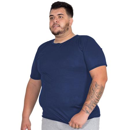 Kit 5 Camisetas Masculina Plus Size Sport Manga Curta Lisa - Zafina Imagem de Kit 5 Camisetas Masculina Plus Size Sport Manga Curta Lisa