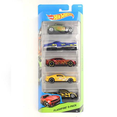 Pack 5 Carrinhos Hot Wheels Oficial Mattel Unidades Sortidas