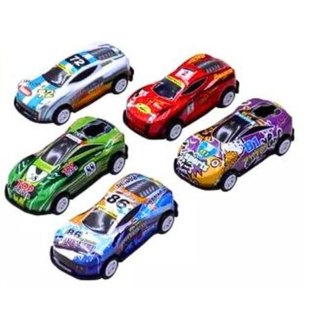 Kit 5 Carrinhos de Fricção Racing Club Metal - Zoop Toys